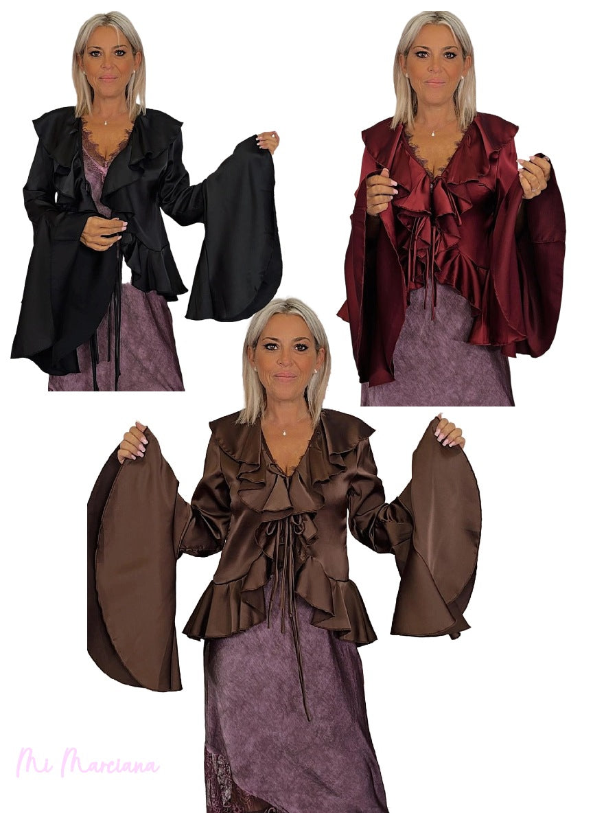 BLUSA RASO VOLANTES JOT