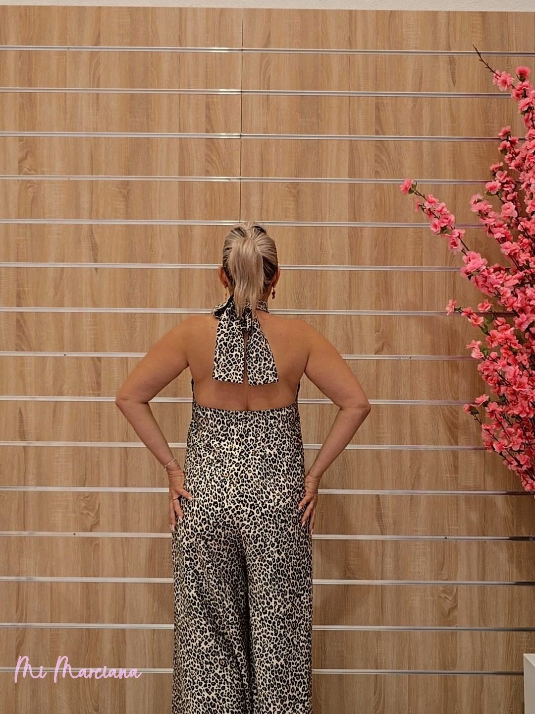 MONO HALTER ANIMAL PRINT ESTAMPADO PEQUEÑO - Mi Marciana
