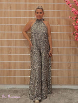 MONO HALTER ANIMAL PRINT ESTAMPADO PEQUEÑO - Mi Marciana