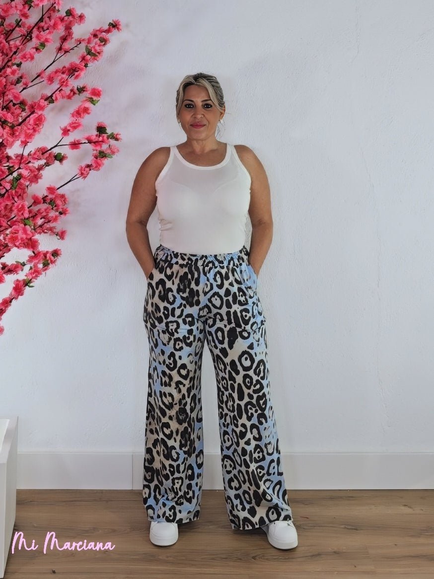 PANTALÓN ALGODÓN ANIMAL PRINT - Mi Marciana