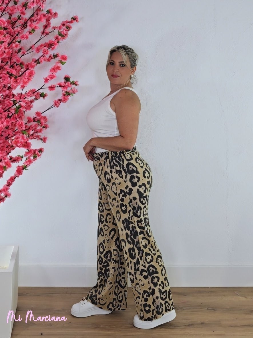 PANTALÓN ALGODÓN ANIMAL PRINT - Mi Marciana