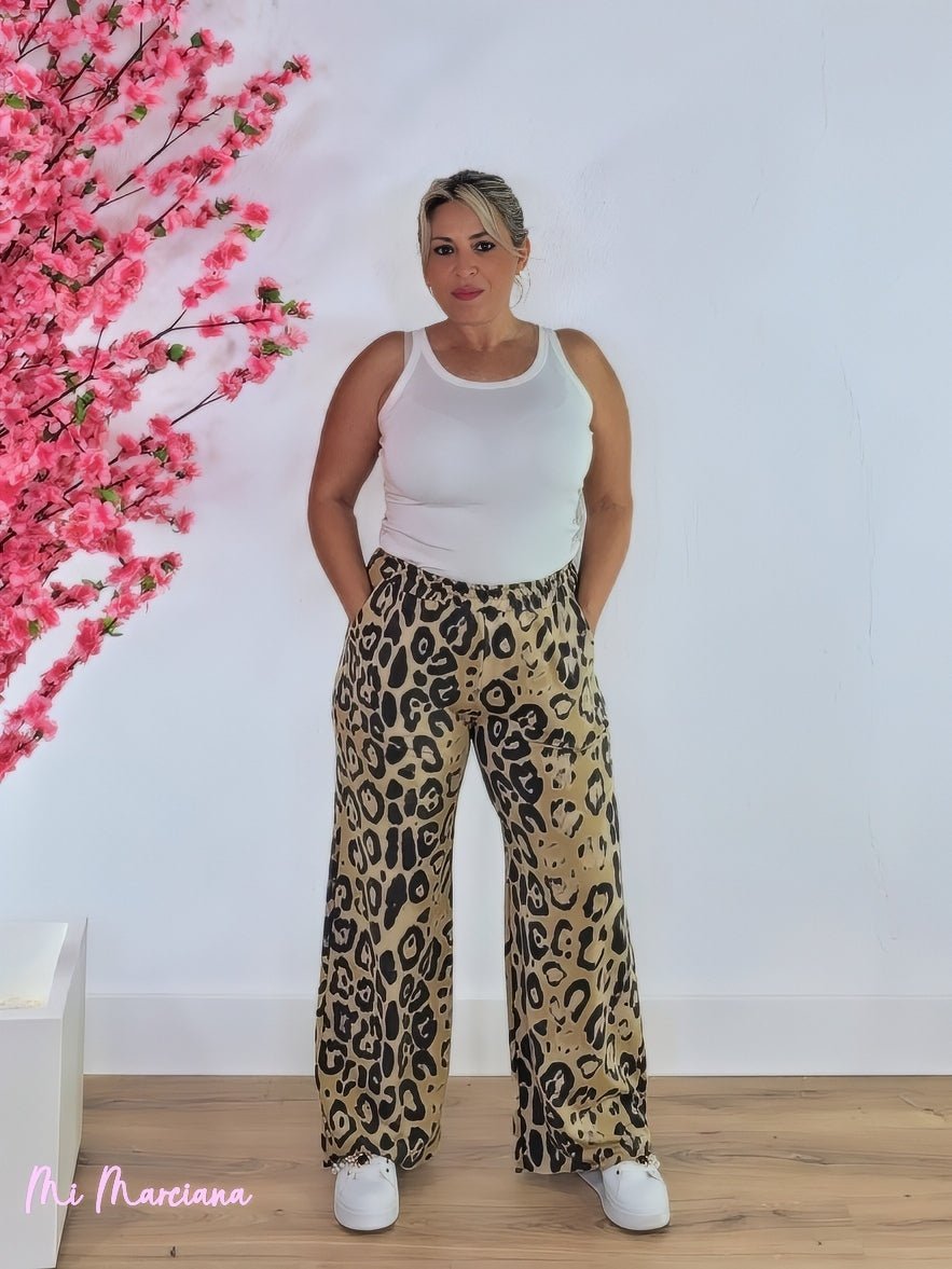 PANTALÓN ALGODÓN ANIMAL PRINT - Mi Marciana