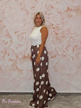 PANTALON ANCHO PALAZZO FLUIDO DE LUNARES - Mi Marciana
