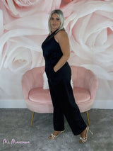 PANTALÓN ANCHO PINZAS PIEL MELOCOTÓN - Mi Marciana