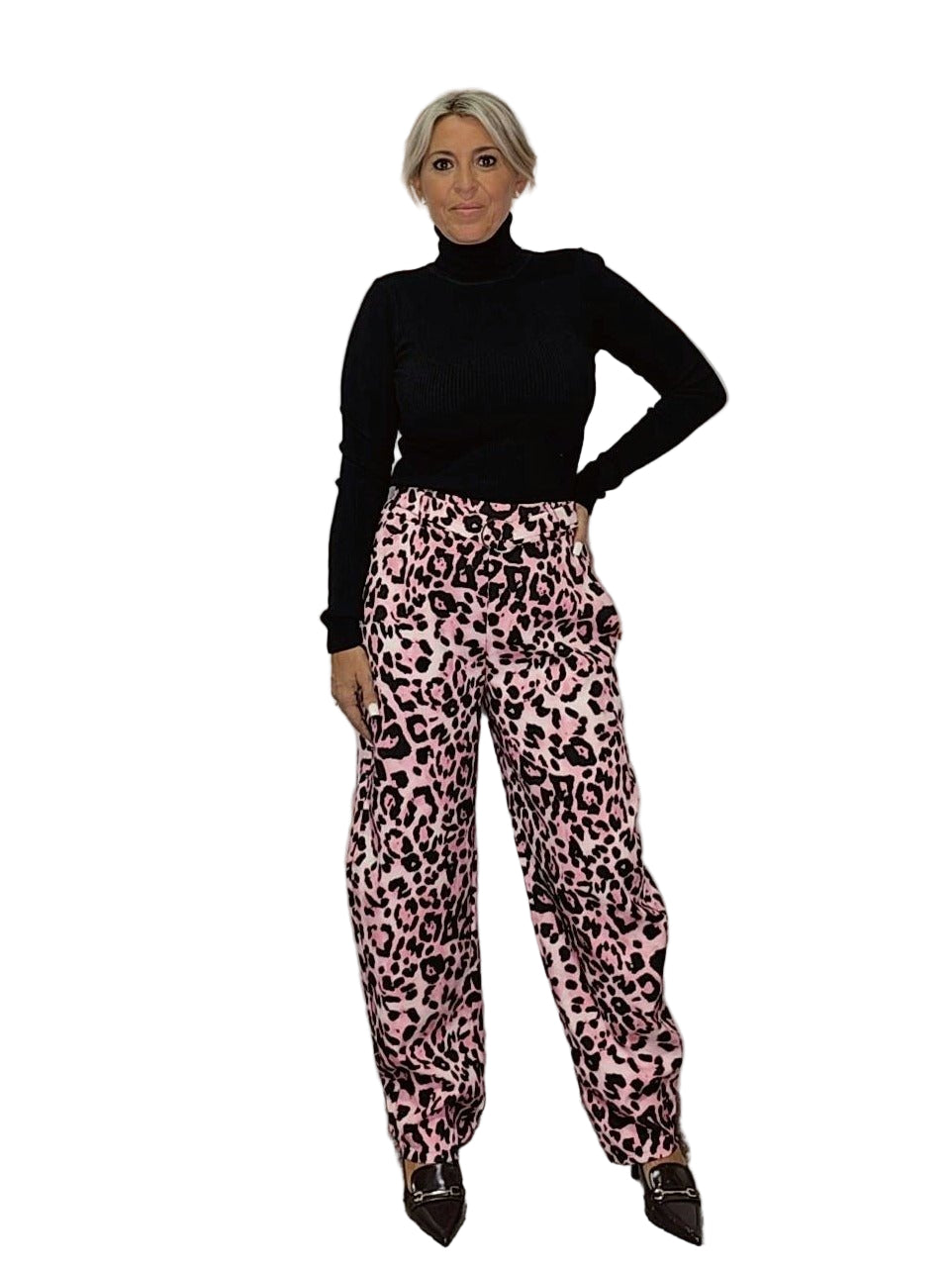 PANTALÓN ANIMAL PRINT ROSA - Mi Marciana