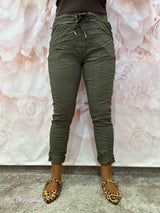 PANTALÓN ARRUGADO ELÁSTICO - Mi Marciana