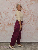 PANTALÓN BAGGY LONETA CINTURÓN JOT - Mi Marciana