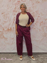 PANTALÓN BAGGY LONETA CINTURÓN JOT - Mi Marciana