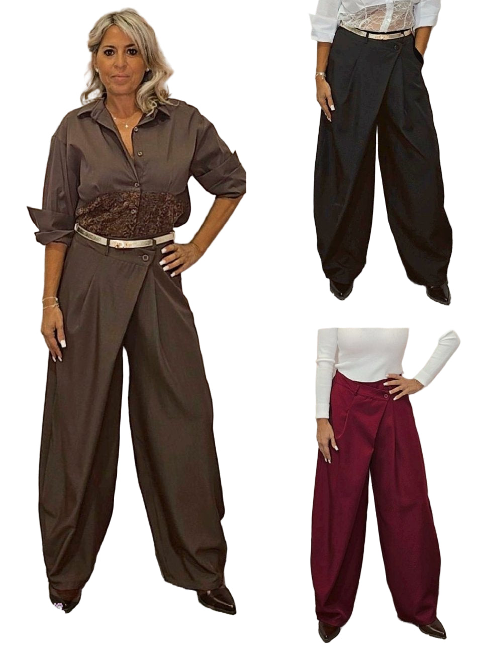 PANTALÓN BALLOON CRUZADO - Mi Marciana