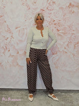 PANTALON BOMBACHO LUNARES SATÉN - Mi Marciana