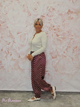 PANTALON BOMBACHO LUNARES SATÉN - Mi Marciana