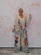 PANTALÓN ESTAMPADO LUREX - Mi Marciana