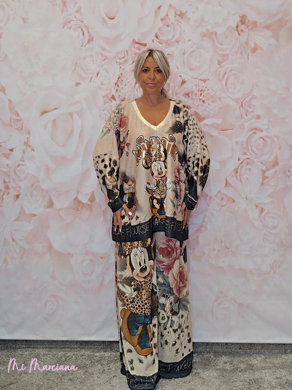 PANTALÓN ESTAMPADO LUREX - Mi Marciana