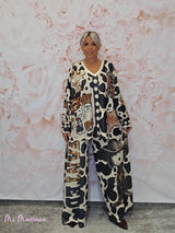 PANTALÓN ESTAMPADO LUREX - Mi Marciana