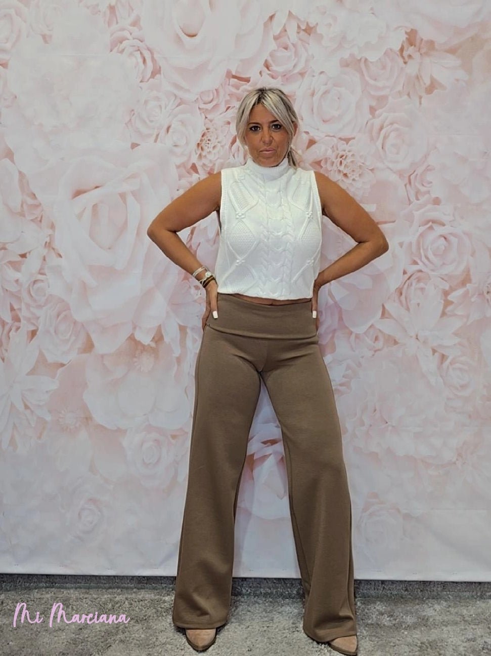 PANTALON FAJÍN PATA ANCHA - Mi Marciana