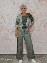 PANTALÓN LAVADO ANIMAL PRINT - Mi Marciana