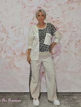 PANTALÓN LAVADO ANIMAL PRINT - Mi Marciana