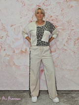 PANTALÓN LAVADO ANIMAL PRINT - Mi Marciana