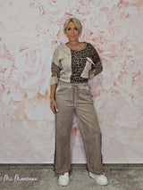 PANTALÓN LAVADO ANIMAL PRINT - Mi Marciana
