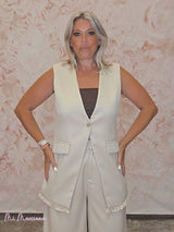 PANTALÓN PANAMÁ FLECOS BEIGE - Mi Marciana