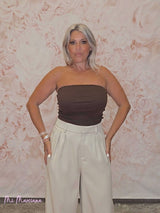 PANTALÓN PANAMÁ FLECOS BEIGE - Mi Marciana