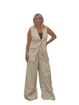 PANTALÓN PANAMÁ FLECOS BEIGE - Mi Marciana