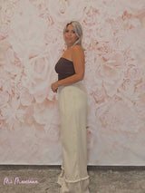 PANTALÓN PANAMÁ FLECOS BEIGE - Mi Marciana