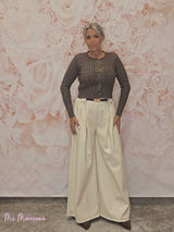 PANTALÓN POLIPIEL PALAZZO - Mi Marciana