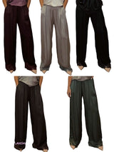 PANTALÓN SATÉN BAJO ENCAJE - Mi Marciana