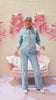 CHAQUETA DENIM BORDADA FLORES