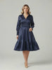 VESTIDO CAROLINA CORTO MARINO