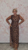 VESTIDO DRAPEADO ANIMAL PRINT JOT
