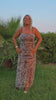 Vestido de tule zebra drapeado