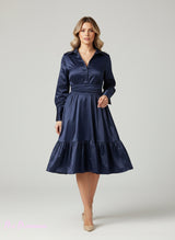 VESTIDO CAROLINA CORTO MARINO