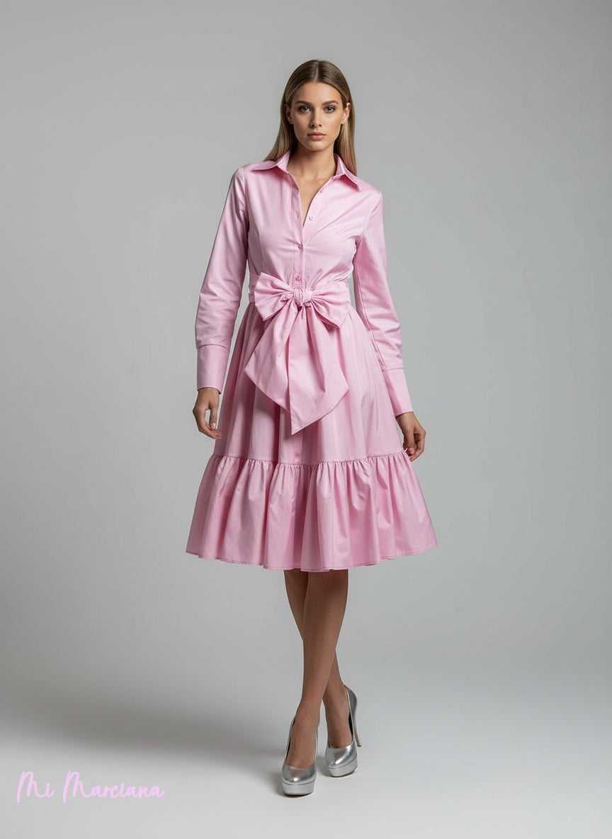 VESTIDO CAROLINA CORTO MARINO