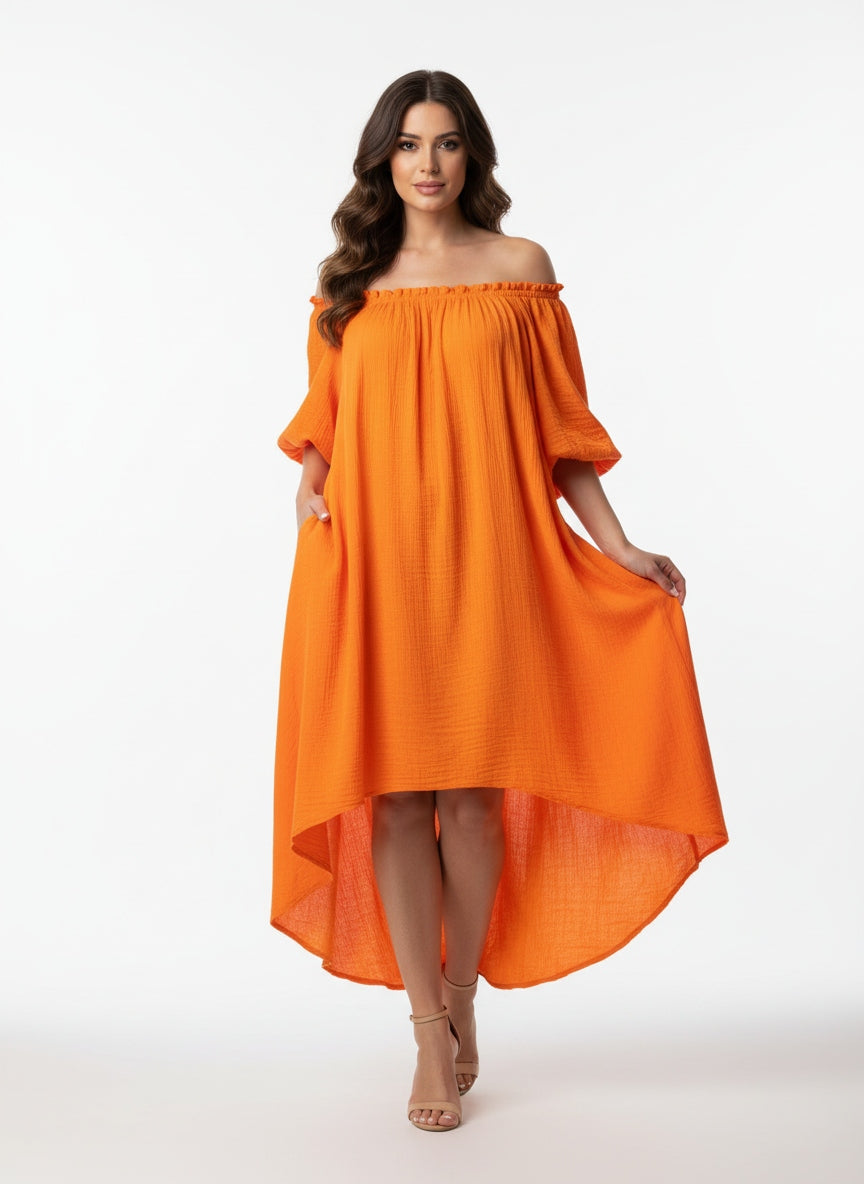 VESTIDO ASIMÉTRICO OVERSIZE BAMBULA JOT