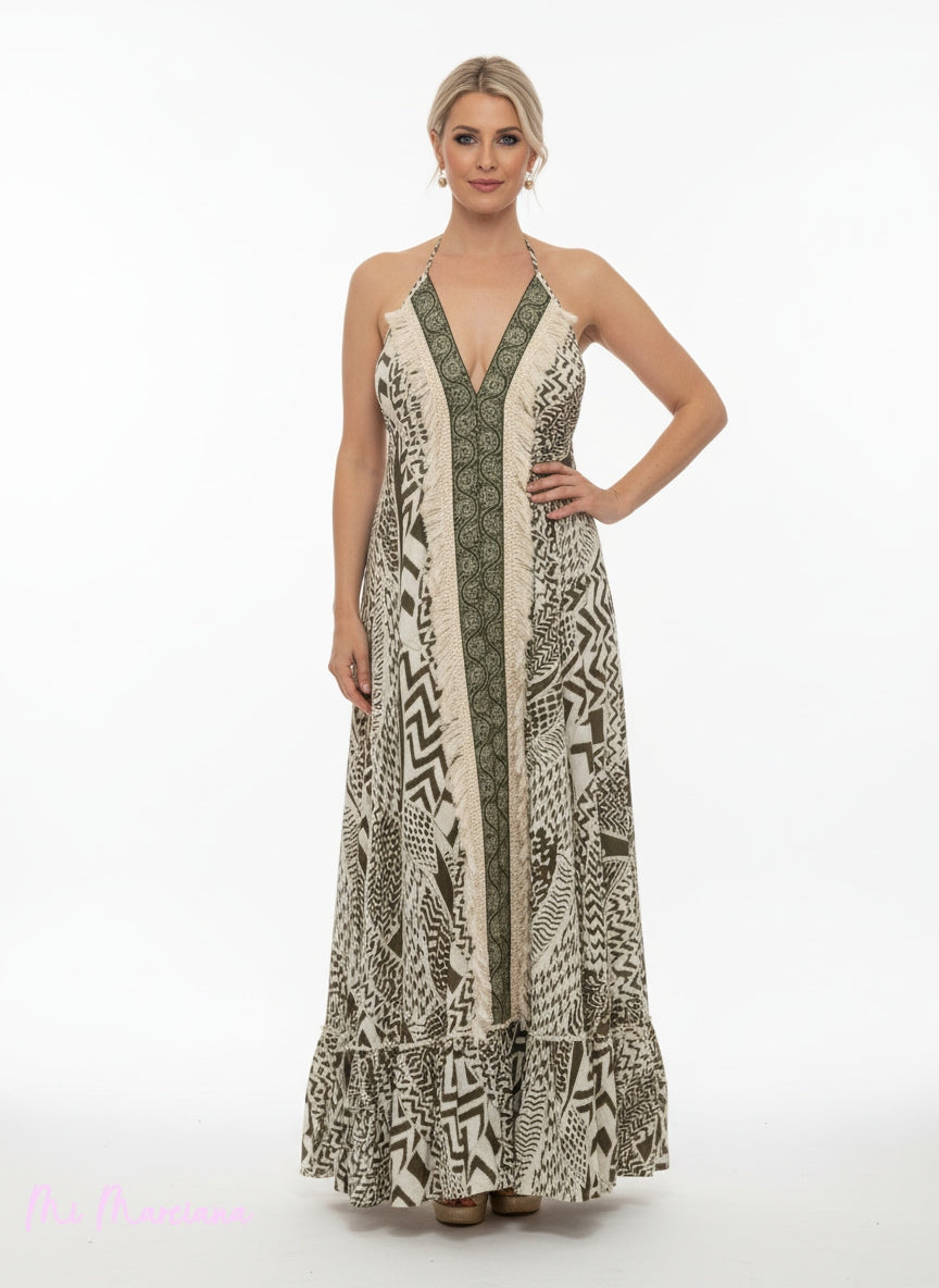 VESTIDO LARGO FORMENTERA ESTAMPADO JOT