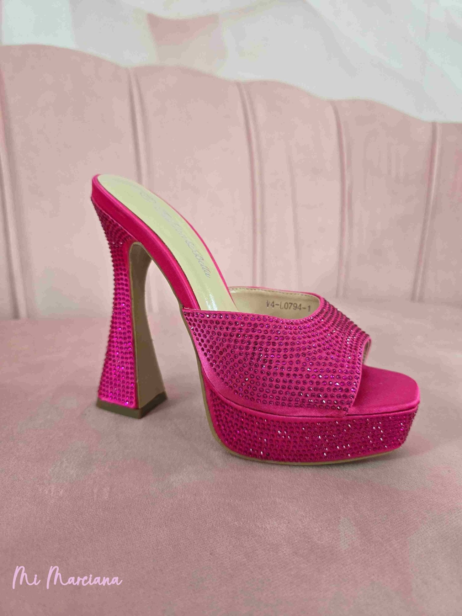 SANDALIA PLATAFORMA STRASS - Mi Marciana