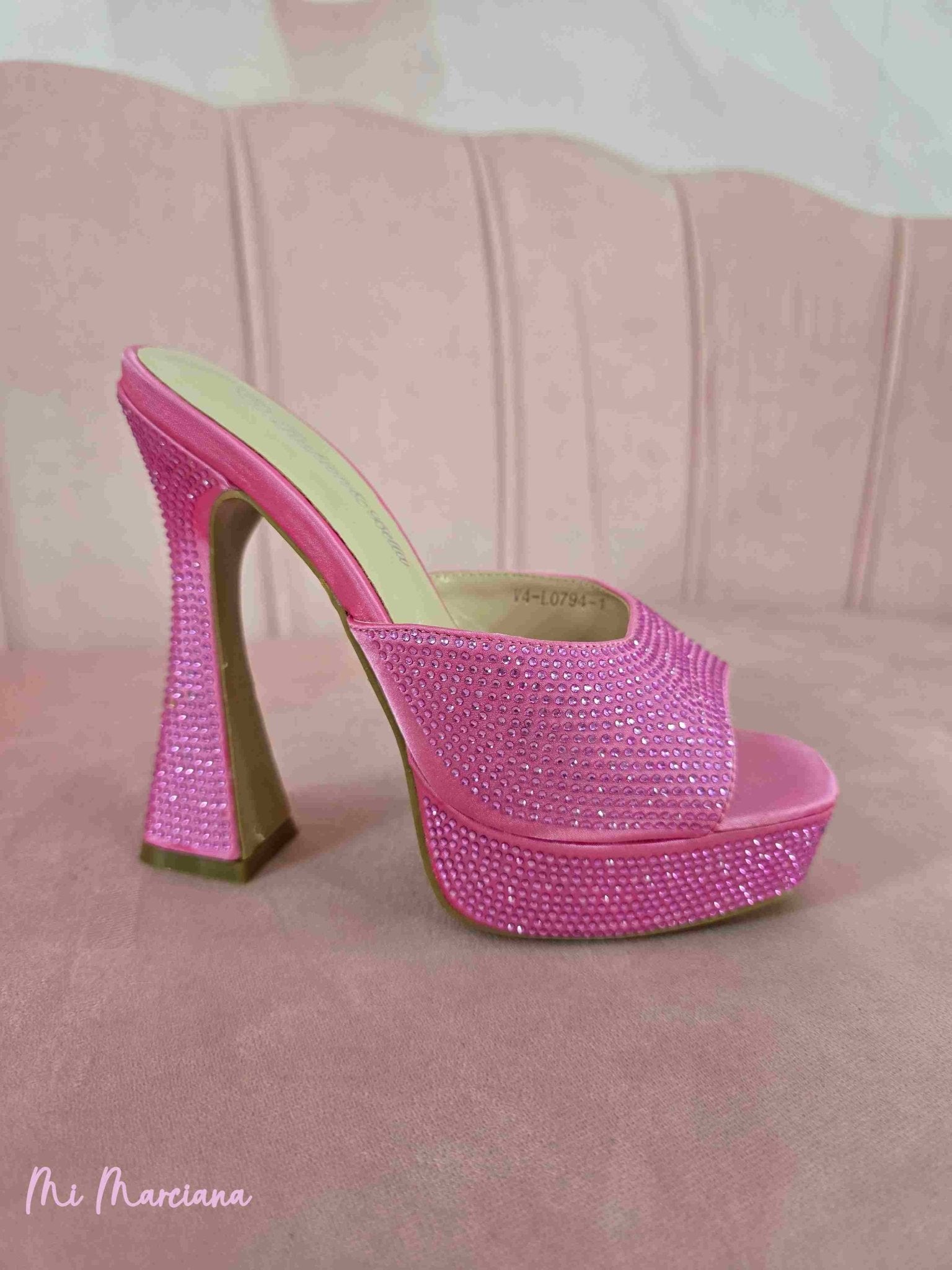 SANDALIA PLATAFORMA STRASS - Mi Marciana