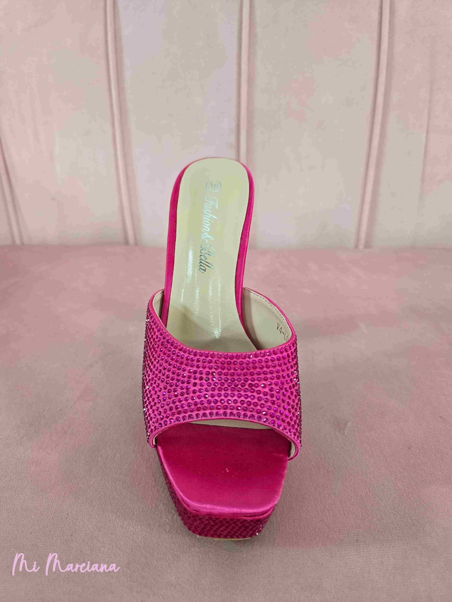 SANDALIA PLATAFORMA STRASS - Mi Marciana