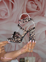 SANDALIAS ANIMAL PRINT PLATAFORMA - Mi Marciana
