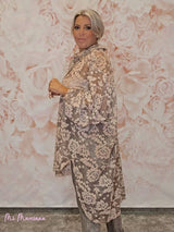 SOBRECAMISA MAXI ASIMÉTRICA ENCAJE JOT - Mi Marciana