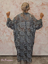 SOBRECAMISA MAXI ASIMÉTRICA ENCAJE JOT - Mi Marciana