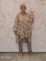 SOBRECAMISA MAXI ASIMÉTRICA ENCAJE JOT - Mi Marciana