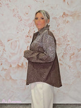 SOBRECAMISA OVERSIZE VAQUERA LAVADA STRASS - Mi Marciana