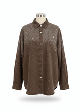 SOBRECAMISA OVERSIZE VAQUERA LAVADA STRASS - Mi Marciana