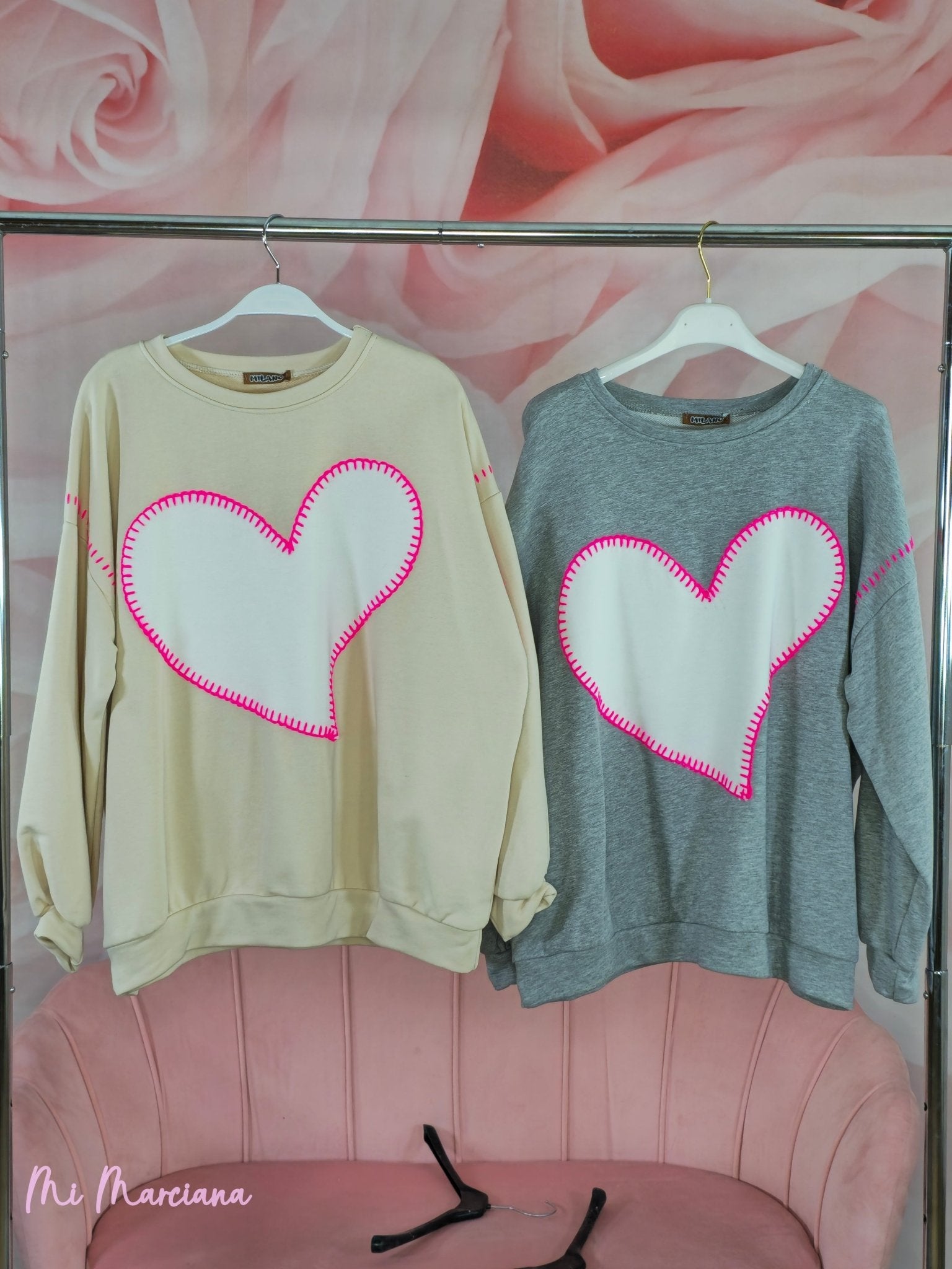 SUDADERA CORAZÓN PARCHE - Mi Marciana