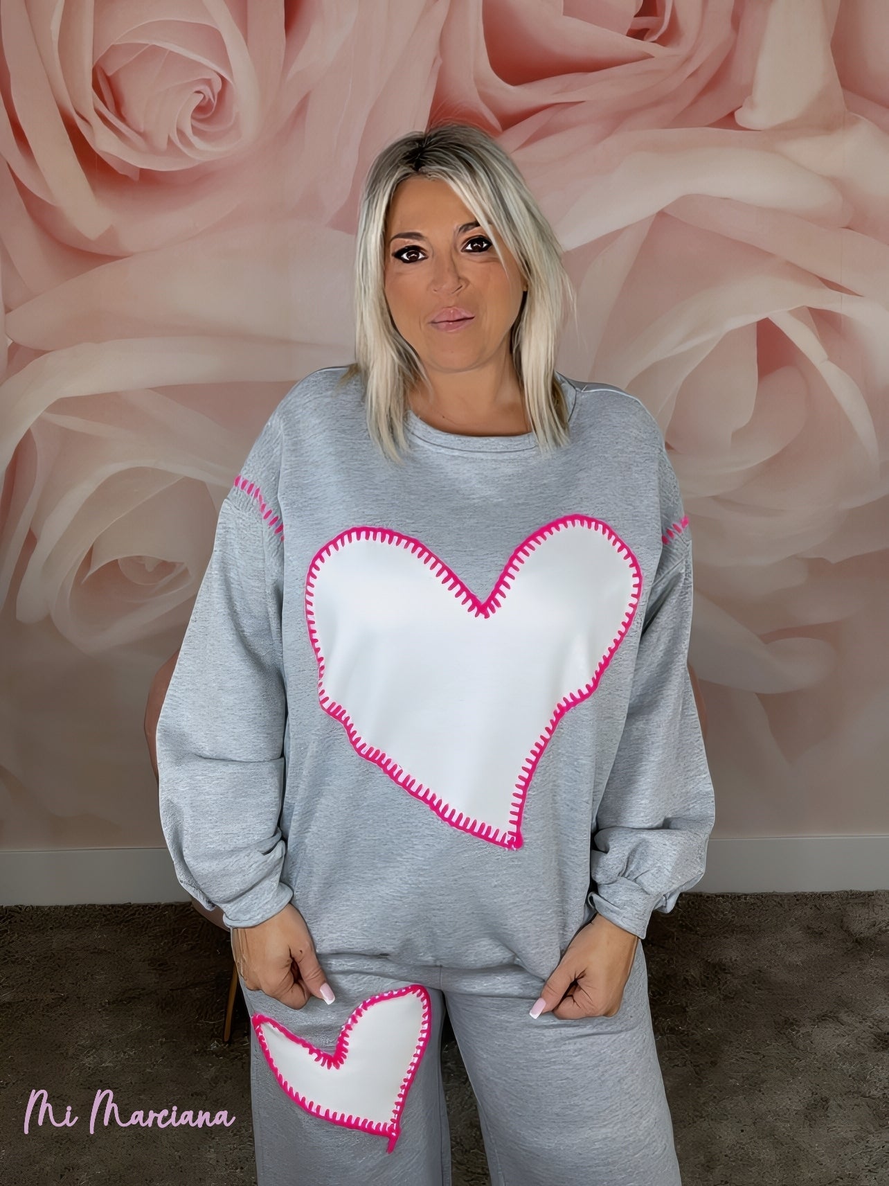 SUDADERA CORAZÓN PARCHE - Mi Marciana