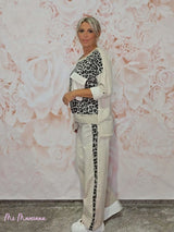 SUDADERA LAVADA METALIZADA ANIMAL PRINT - Mi Marciana