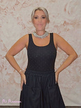 TOP BODY TIRANTES STRASS - Mi Marciana